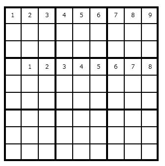 Start of Sudoku Template