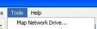 Choose Tools and then Map network drive