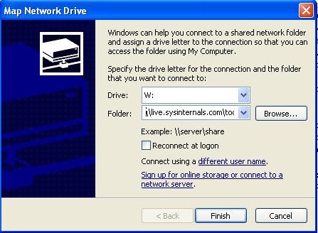 Map network drive